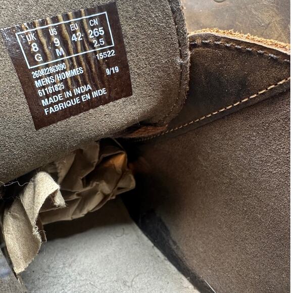 Clarks Men\'s Bushacre‎ 2 Chukka Boots Brown Leather Size US 9 main image 15